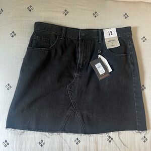 Primark Denim Co High Waisted Black Denim Skirt